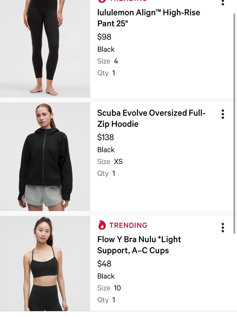 lululemon athletica Kids Deep Purple Hoodie, Leggings & Sports Bra Set - Picture 8 of 8